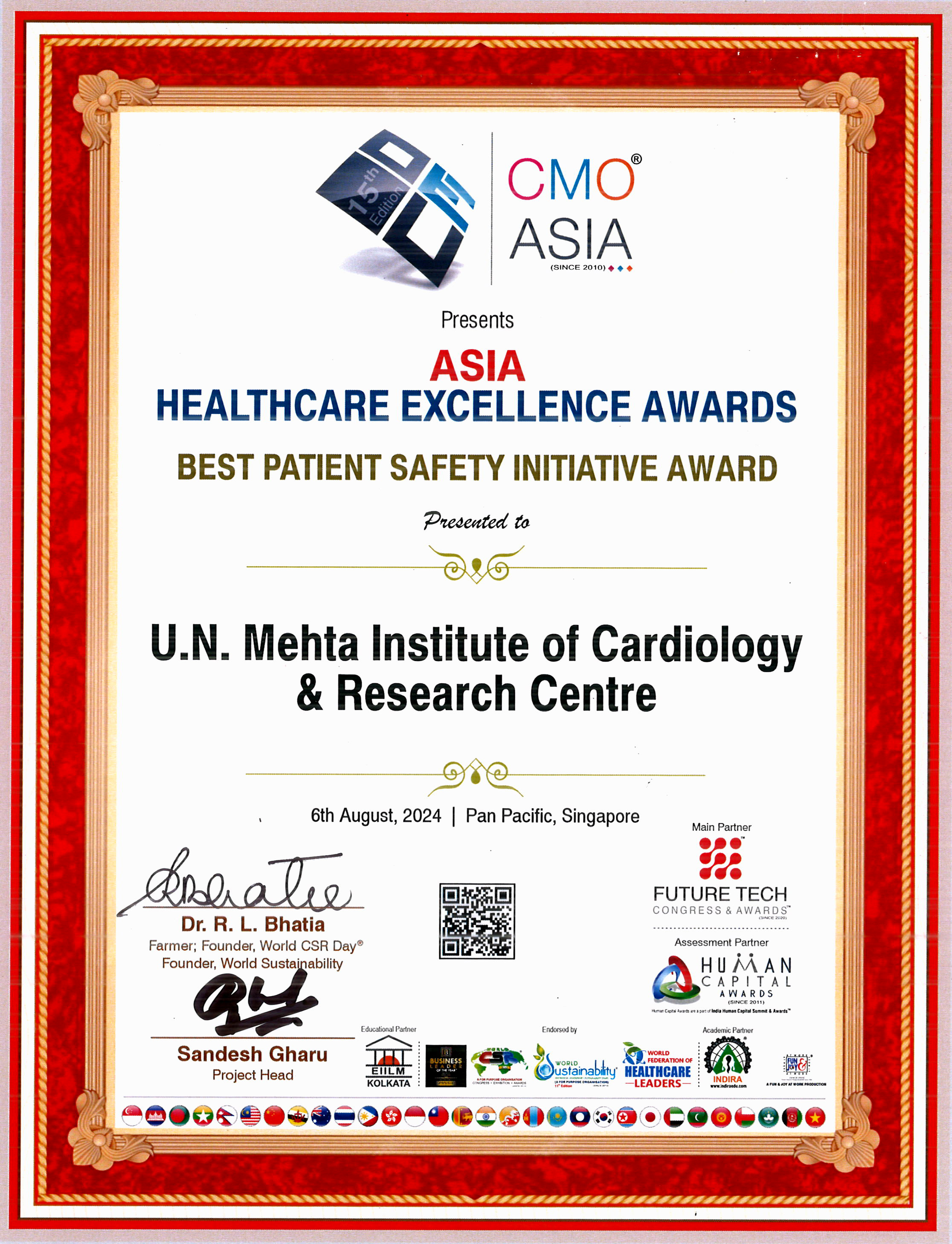 ASIA HEALTHCARE EXCELLENCE AWARD - 2024