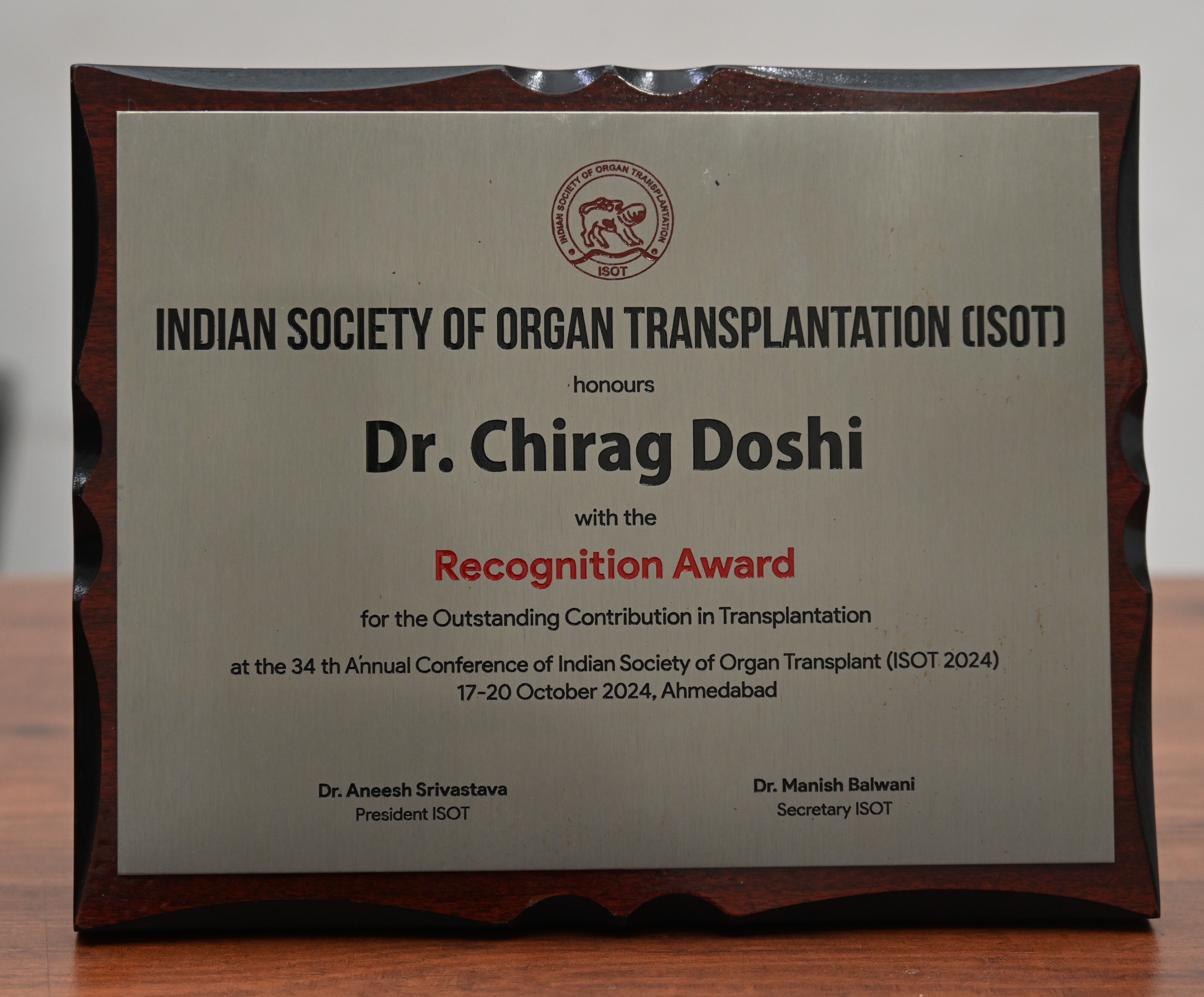 INDIAN SOCIETY OF ORGAN TRANSPLANTATION 