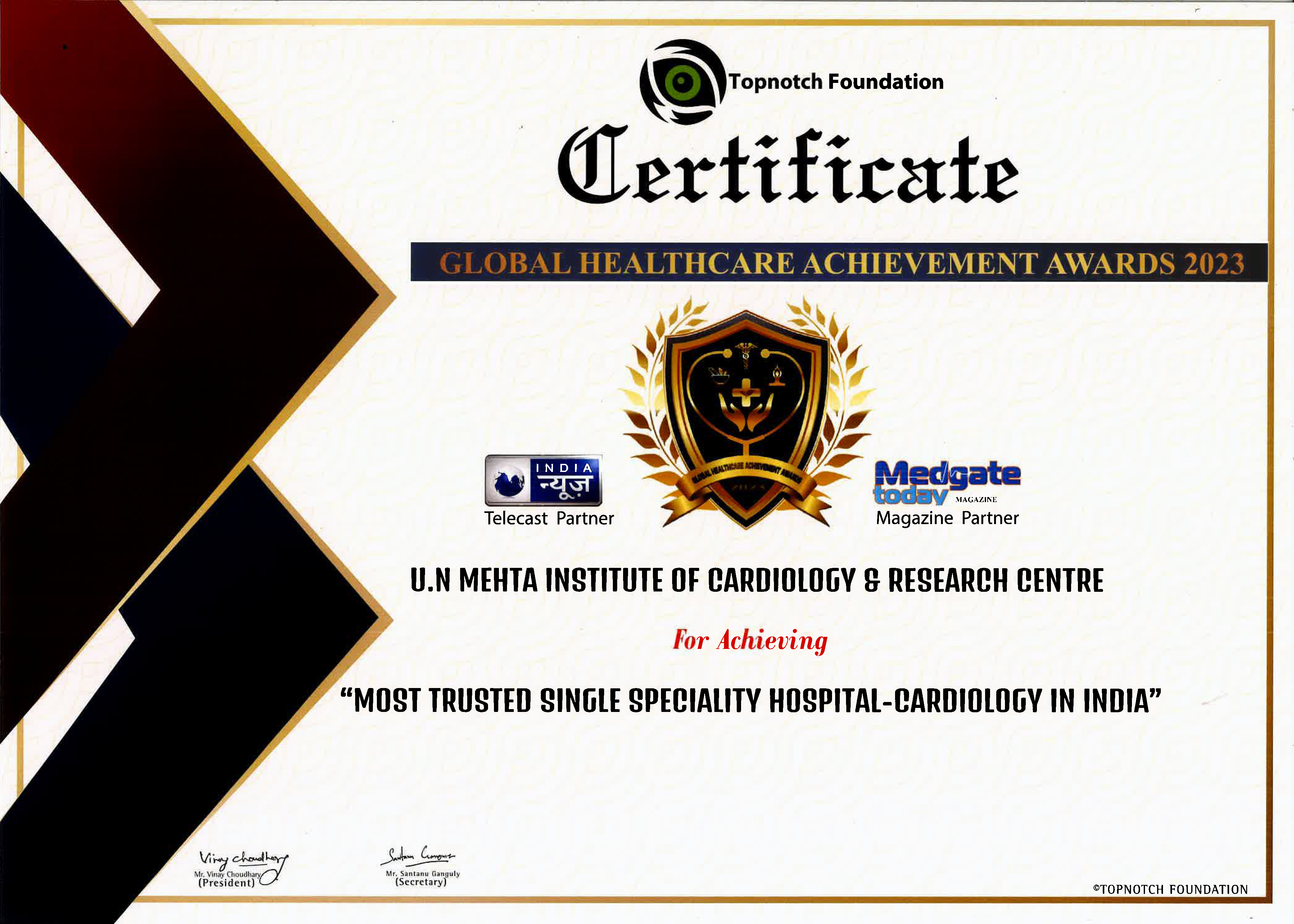 MOST TRUSTED SINGLE SPECIALITY HOSPITAL-CARDIOLOGY IN INDIA