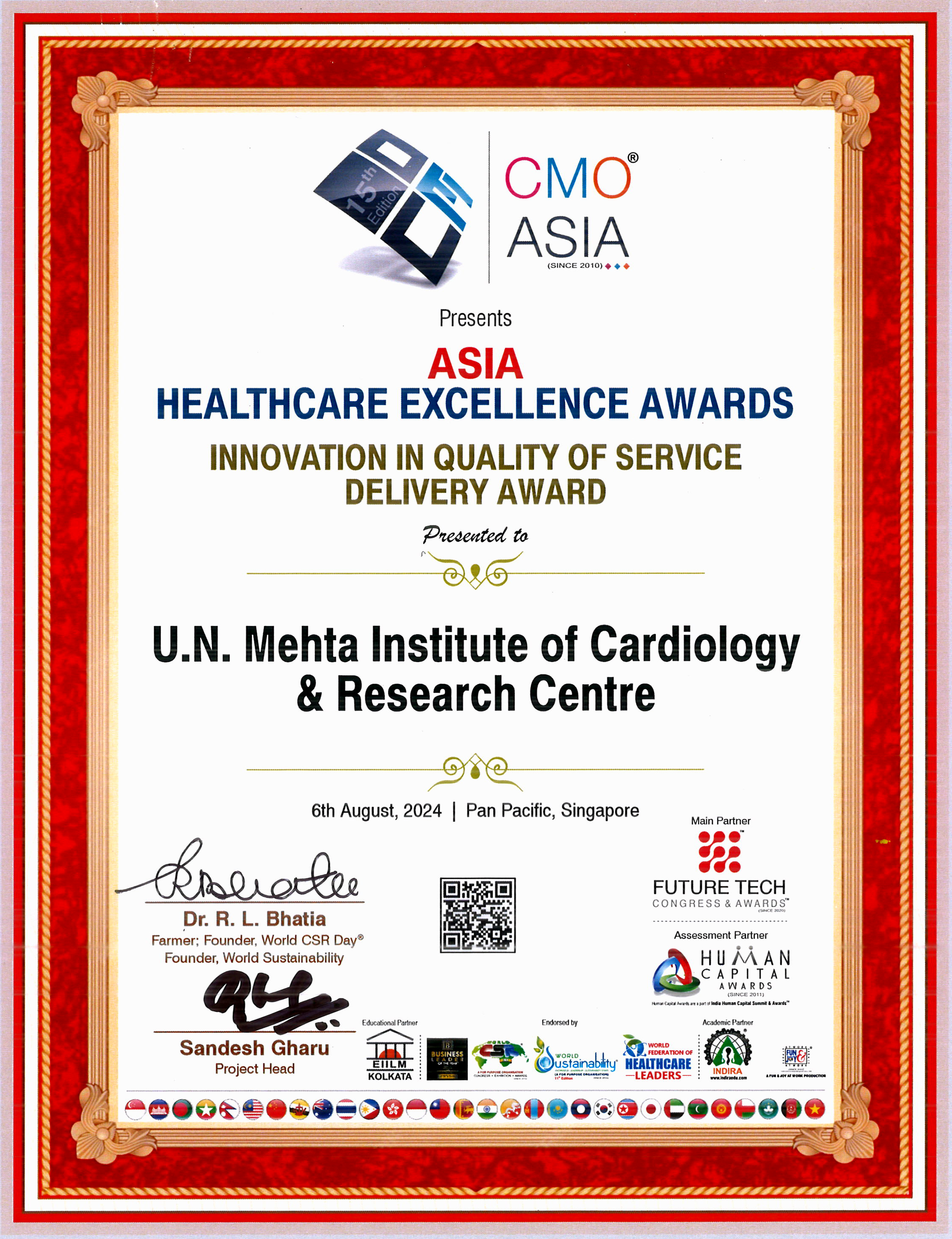 ASIA HEALTHCARE EXCELLENCE AWARD 2024